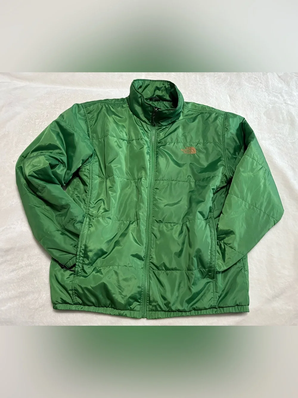 North Face men’s green puffer jacket, XL